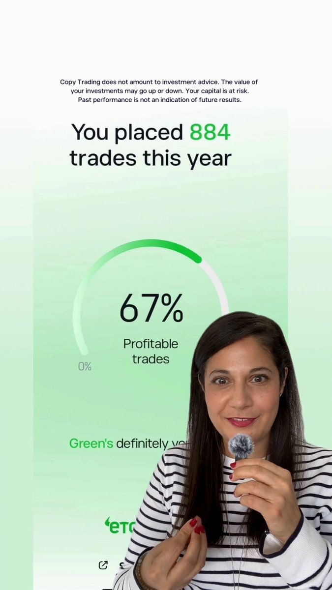 Eight years, countless lessons. Catalina Norena knows investing isn’t an overnight success. Your eToro Recap is ready in the app… check it out and share your year.