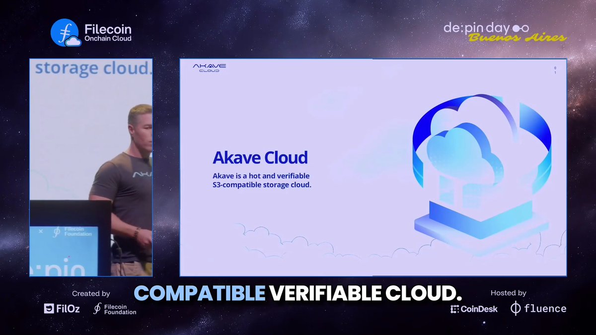 In this clip, Stefaan Vervaet notes that many enterprises and DePIN projects still rely on AWS-style object storage. Akave Cloud keeps the familiar S3 interface while moving data onto verifiable, onchain-backed infrastructure built on Filecoin.
