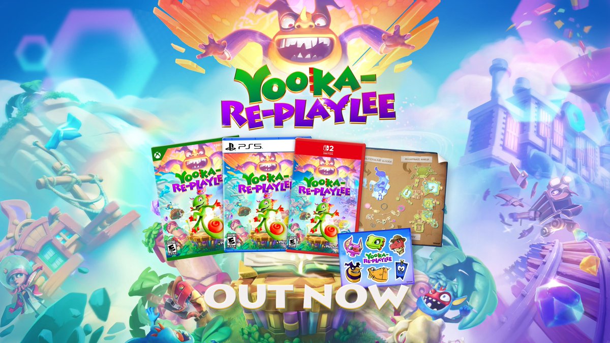 Want to get your hands on something special? Yooka-Replaylee Physical Edition is here, and it comes with awesome bonus goodies! Order now on Amazon, or check your local retailer. US: UK: CA: FR: