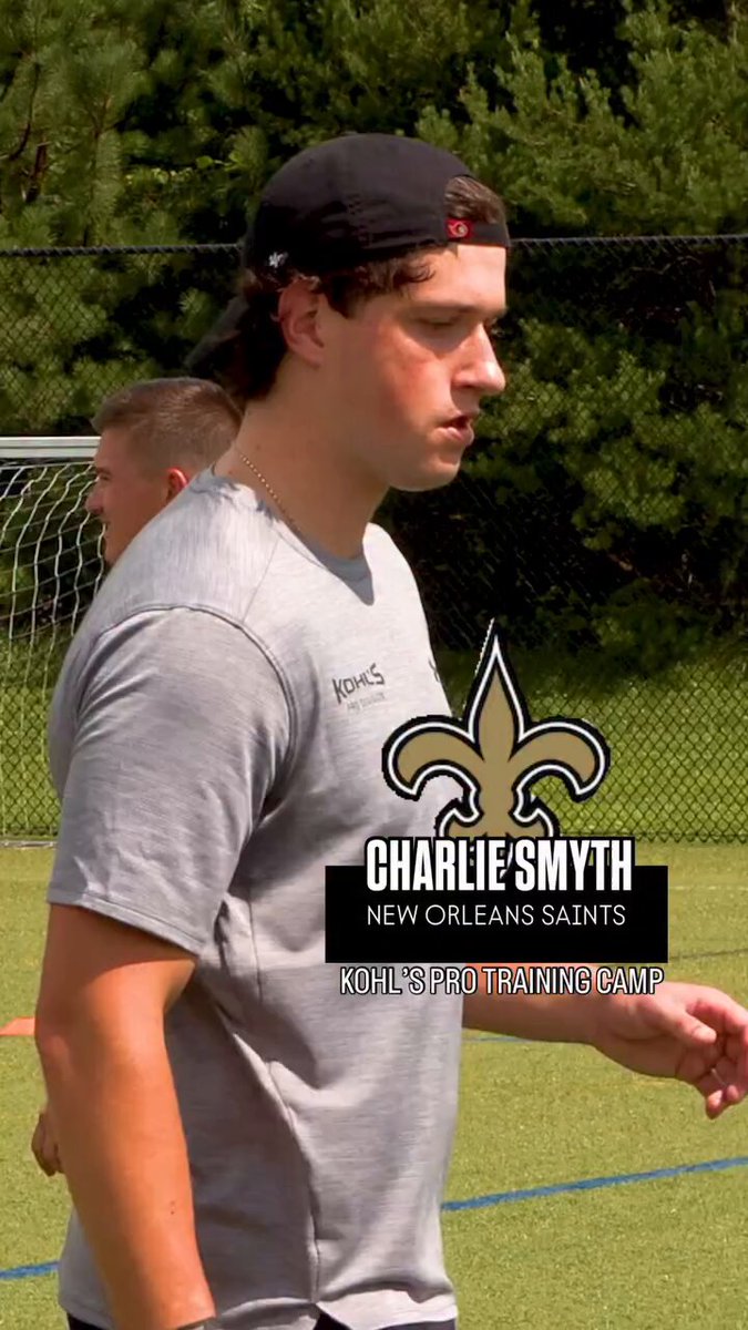 Just Charlie Smyth draining a 70-YARDER at a kicking camp 🔥 (via kohlskicking/IG)