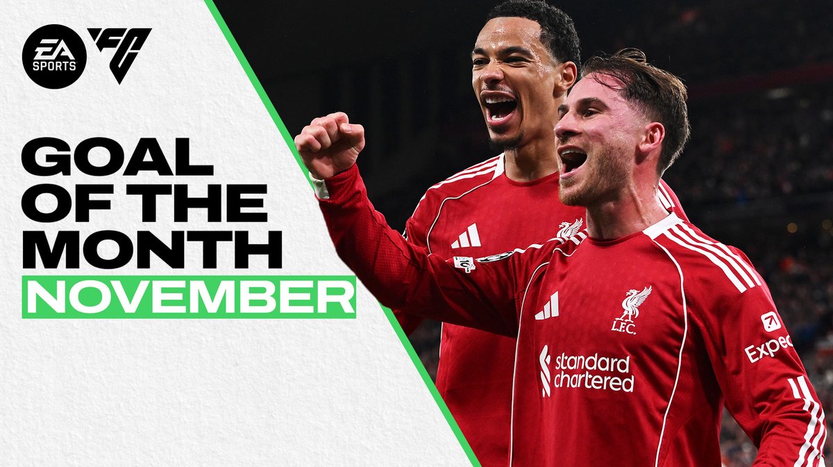 Your EA SPORTS FC Goal of the Month winner for November... ⚽️ Macca 🆚 Real Madrid 🇦🇷👏 #Ad