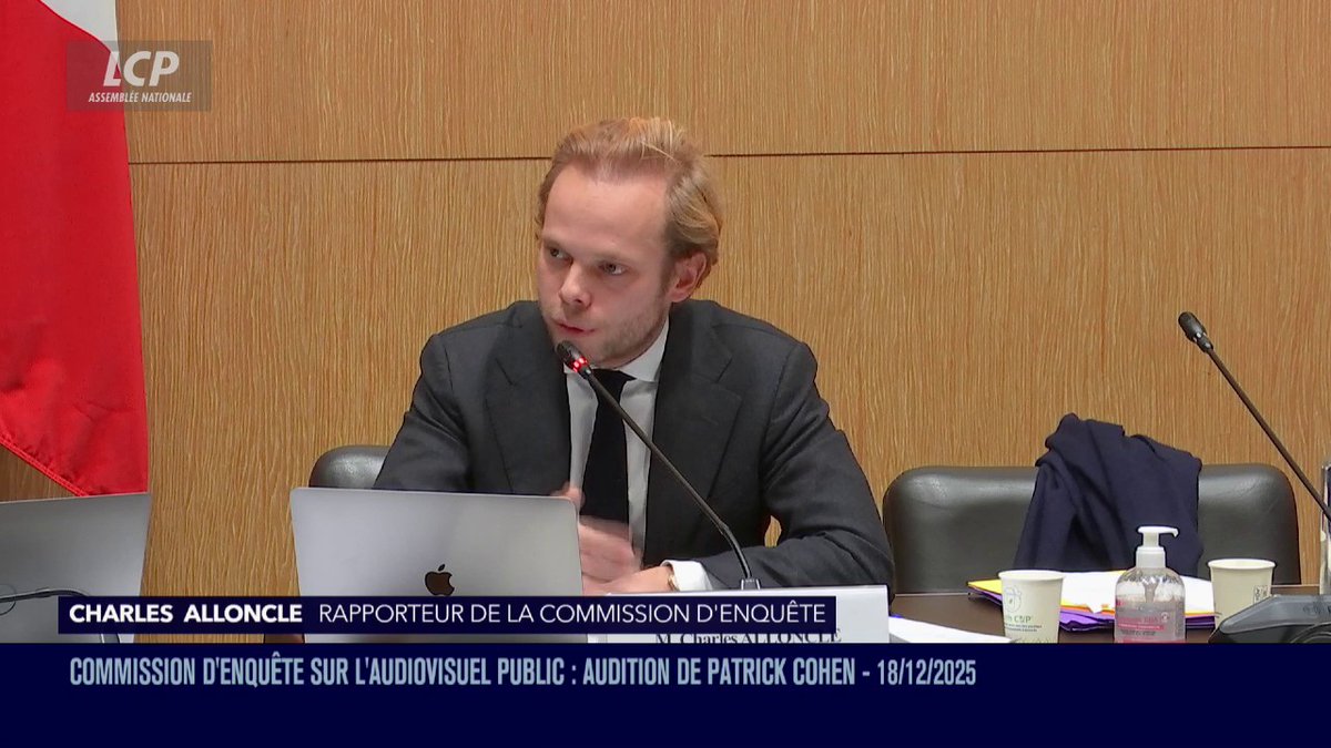 🔴🇫🇷 ALERTE INFO | COMMISSION AUDIOVISUEL PUBLIC Le député UDR Charles Alloncle revient sur l'édito scandaleux de Patric Cohen à propos de Crépol. Patrick Cohen persiste et signe.
