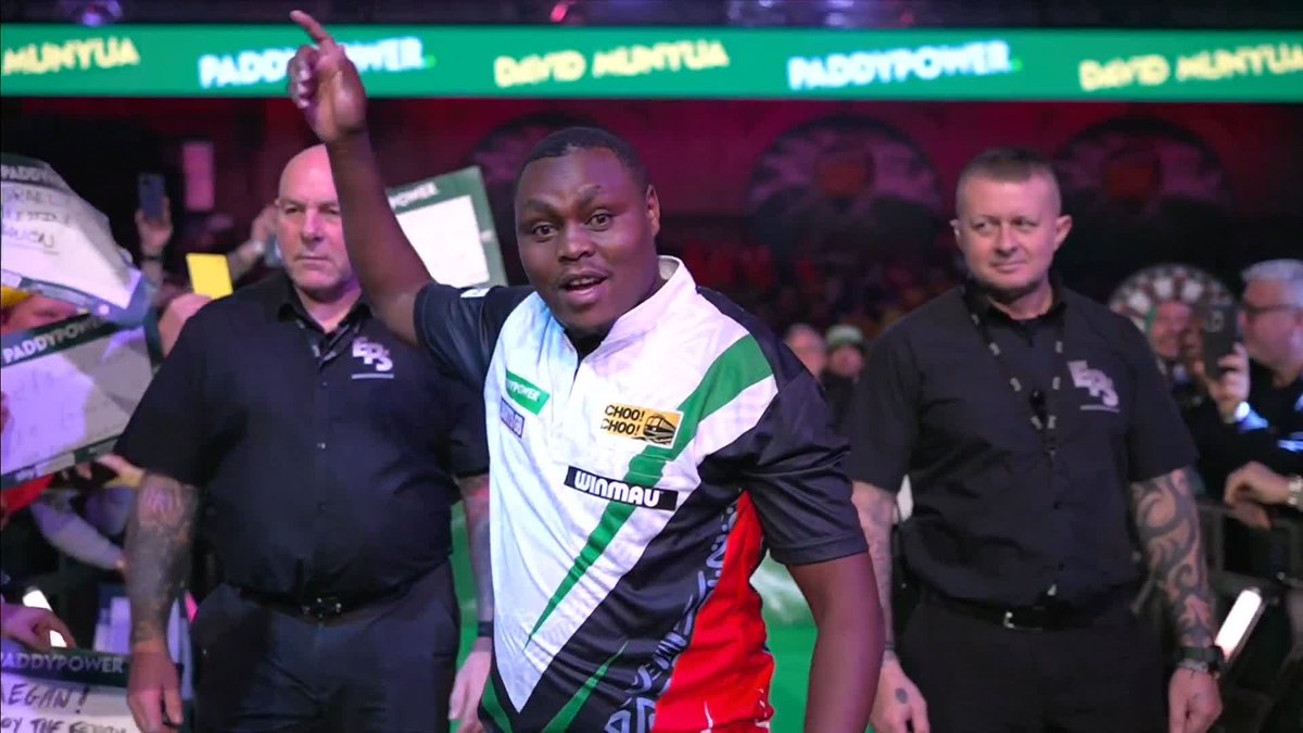David Munyua bringing the vibes to Ally Pally 🕺
