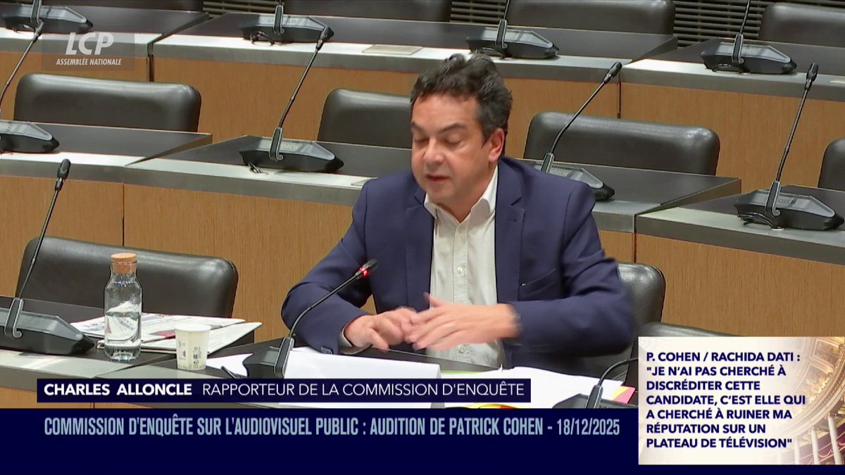 🔴🇫🇷 ALERTE INFO | COMMISSION AUDIOVISUEL PUBLIC On apprend que Patrick Cohen touche un salaire du service public et en plus un montant venant de Mediawan. IL REFUSE DE DONNER LE MONTANT.