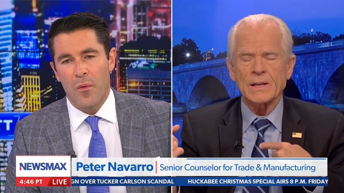 BREAKING: In a stunning moment, Peter Navarro, one of Trump’s top advisors, just let the cat out of the bag. Trump’s Venezuela play is about oil. Sound familiar? Retweet so every American sees this.