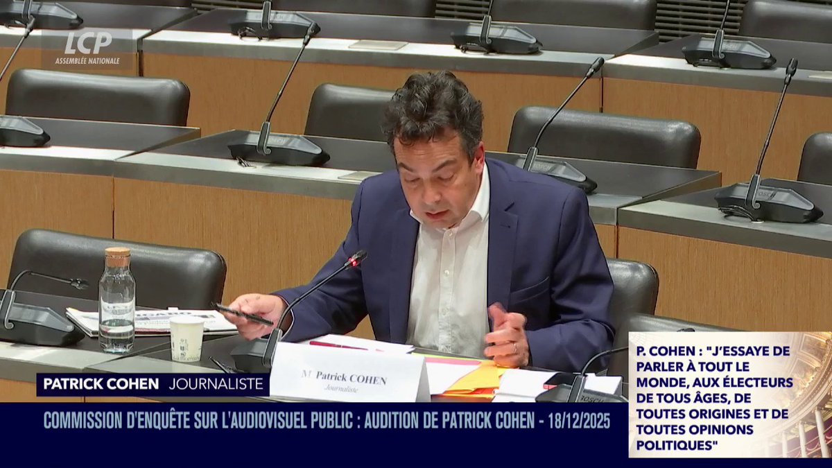 Affaire Cohen-Legrand En réponse à Caroline Parmentier, Patrick Cohen cite Sébastien Chenu (RN), qui a déclaré sur les propos de Brigitte Macron contre des militantes féministes que "prendre un propos privé pour en faire une polémique [lui] semble très malsain".
