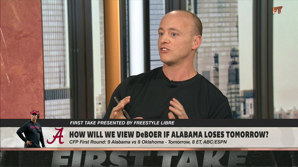 "The Bama fans ... they know the Michigan job is still there." Josh Pate thinks Alabama fans might not criticize Kalen DeBoer with their normal venom 👀