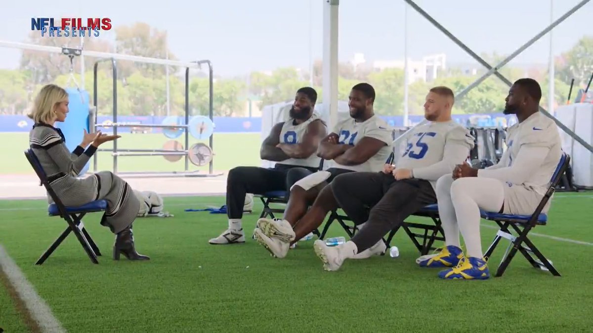 Verse, Turner, Fiske, Young. How the Los Angeles Rams 'Baby' Fearsome Foursome came together to rain terror down on QBs everywhere. 👇 #NFLFilmsPresents