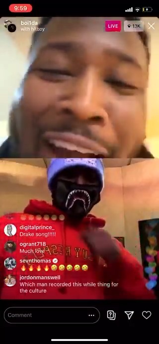 Boi-1da previews unreleased Drake song “I Did” on an Instagram Live (2020)