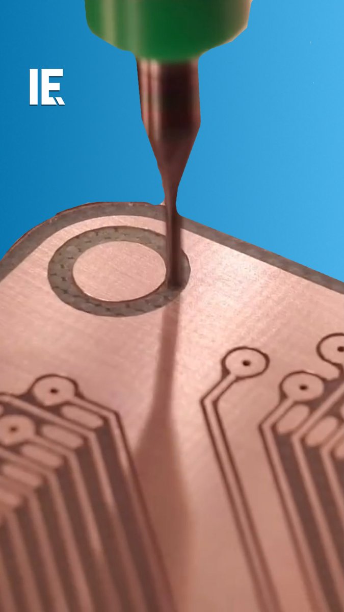 A CNC machine removes copper around circuit traces, creating electrical isolation for the circuit board. 🎥 derinmotiontechnology / IG