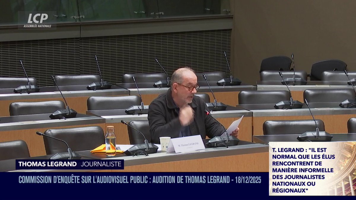 Affaire Cohen-Legrand : "J'estime que les médias du groupe Bolloré sont une organisation politique dotée de studios dans un but de propagande. Il s'agit de méthodes qui s'apparentent à des barbouzeries", déclare thomas legrand.