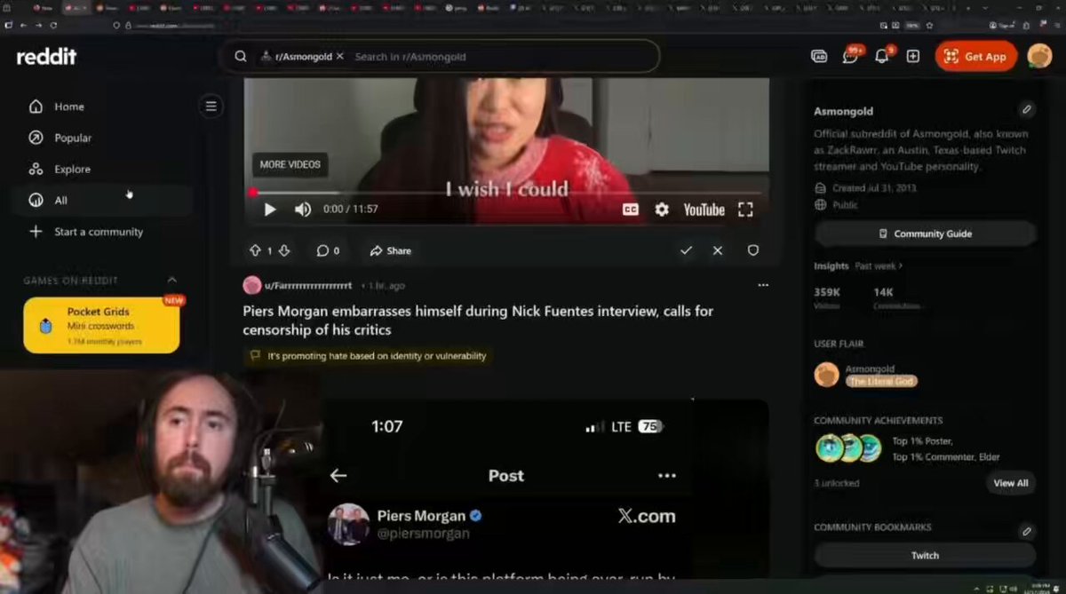 Asmongold on why he doesn’t like talking or debating people about his ideals “I know the way I look at things is insane..my solutions to problems are often so extreme &amp; immoral &amp; inhuman bc I don’t see ppl as ppl..see them as an object or functionary tool”