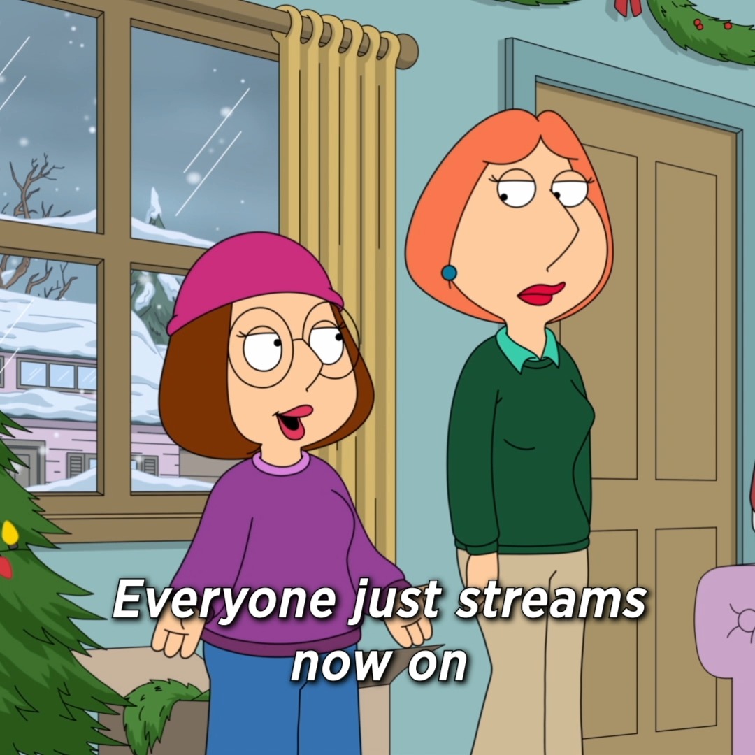 all of my presents this year are coming from the gap. stream #familyguy now on Hulu.