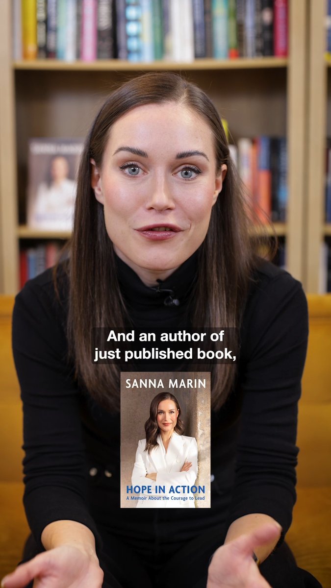 Sanna Marin, author of the national bestseller, HOPE IN ACTION, and the world’s youngest prime minister when she took office, shares her take on solving the big challenges and crises we are facing, and encourages readers to effect change in the world.