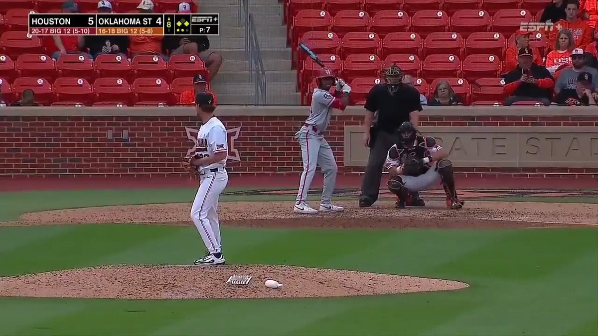 Tre Broussard is a classic top-of-the order tablesetter. He served as a spark plug in Houston's lineup and took home All-Star Game MVP Honors in the Cape Cod League. He posted a .296/.363/.324 line this summer. (📹: Houston Baseball )