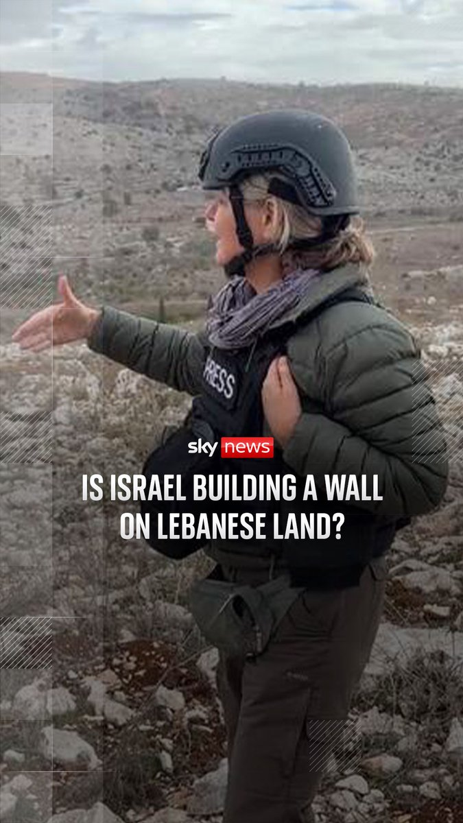 Israel has built a very long and highly controversial wall along the Lebanese and Israeli border - with construction ongoing. Special correspondent Alex Crawford reports ⬇️ Read more: