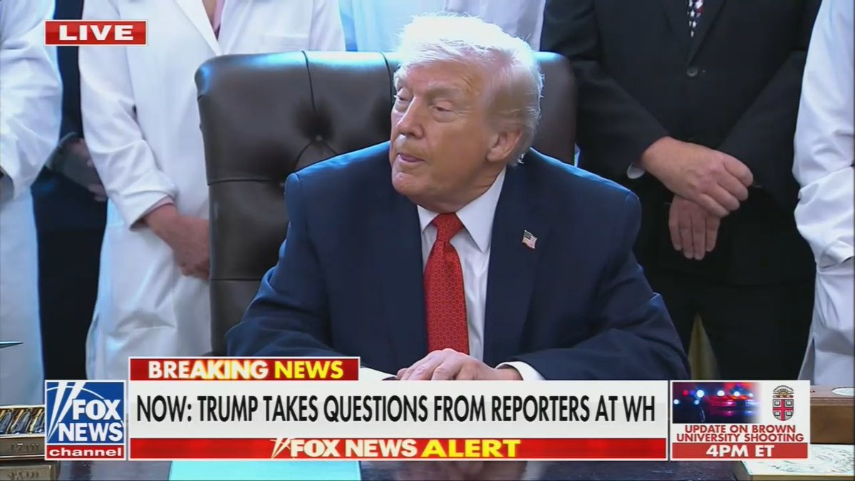 Q: Will you be seeking any authorization from Congress for any land attacks on cartels in Venezuela? Trump: I wouldn't mind telling them, but you know, it's not a big deal. I don't have to tell them. I just hope they wouldn't leak it. You know, people leak it. They leak like a sieve.