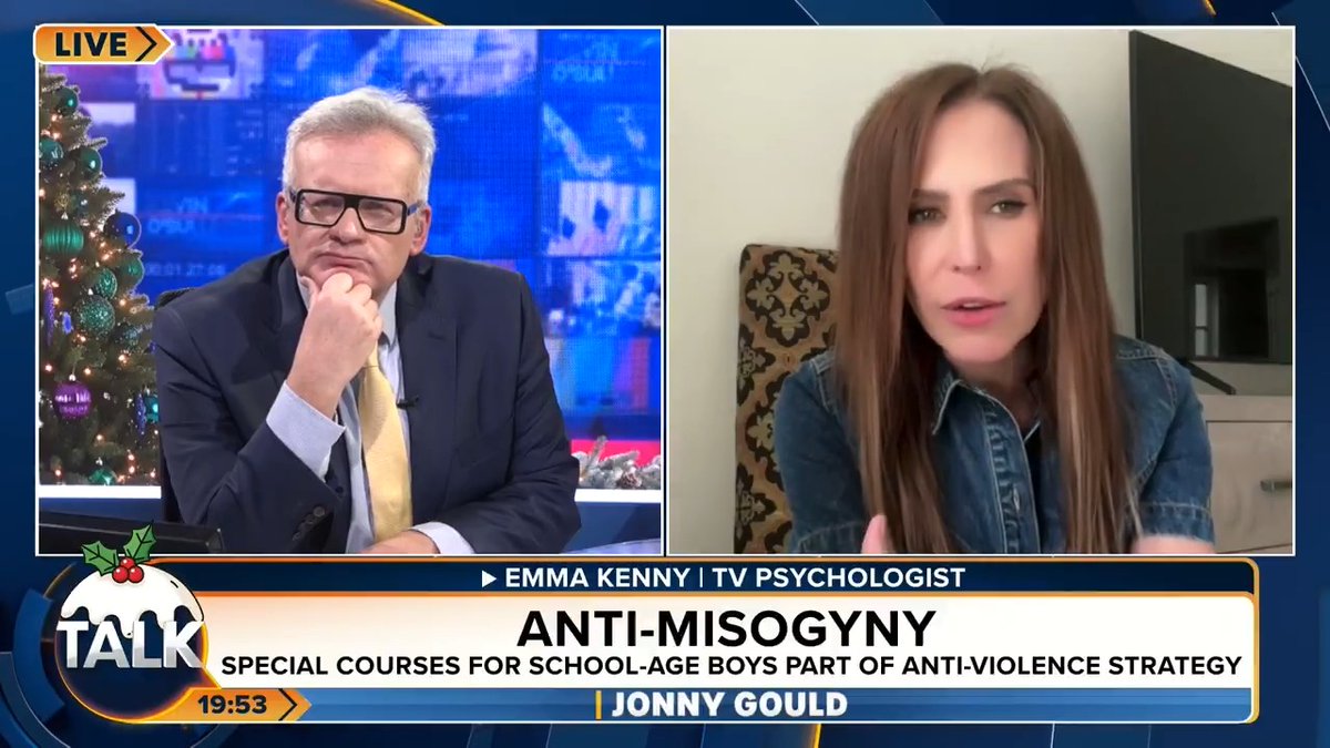 Schoolboys aged just 11 will be sent on "anti-misogyny training courses" as part of a new Labour scheme to "protect women and girls". Psychologist Emma Kenny: "We are making young men feel hopeless and devalued." Jonny Gould Emma Kenny