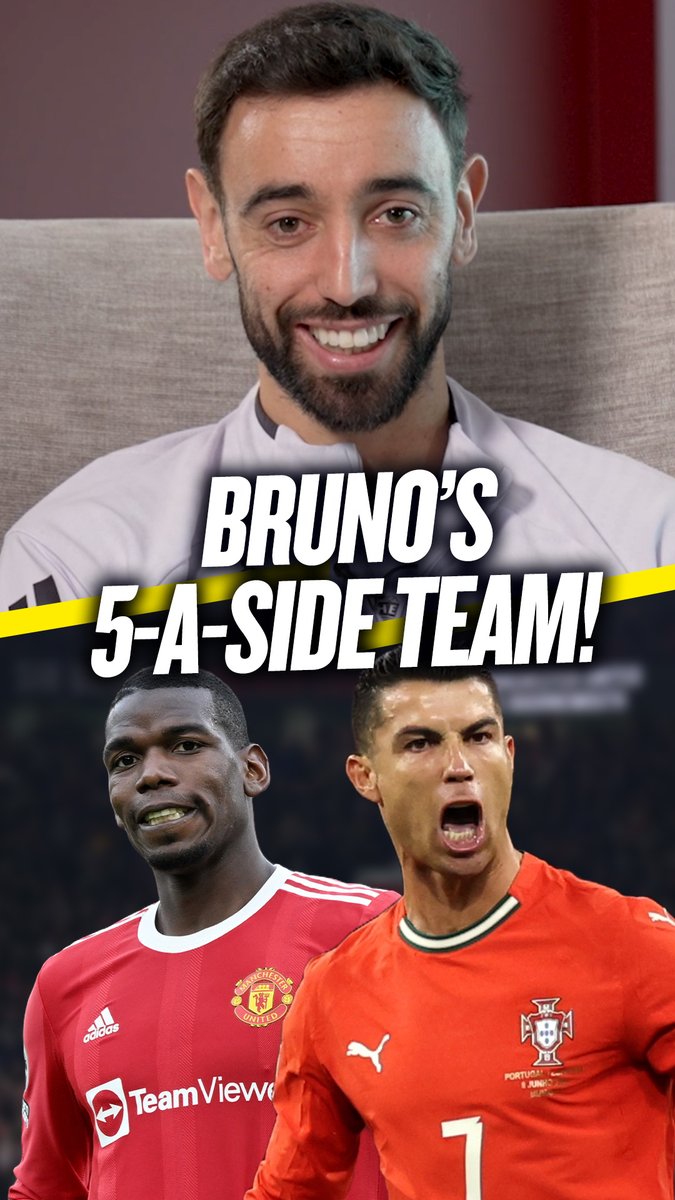 Bruno Fernandes builds his perfect five-a-side team of players he's played with! 🔥 Watch the full interview on the Rio Ferdinand Presents YouTube channel