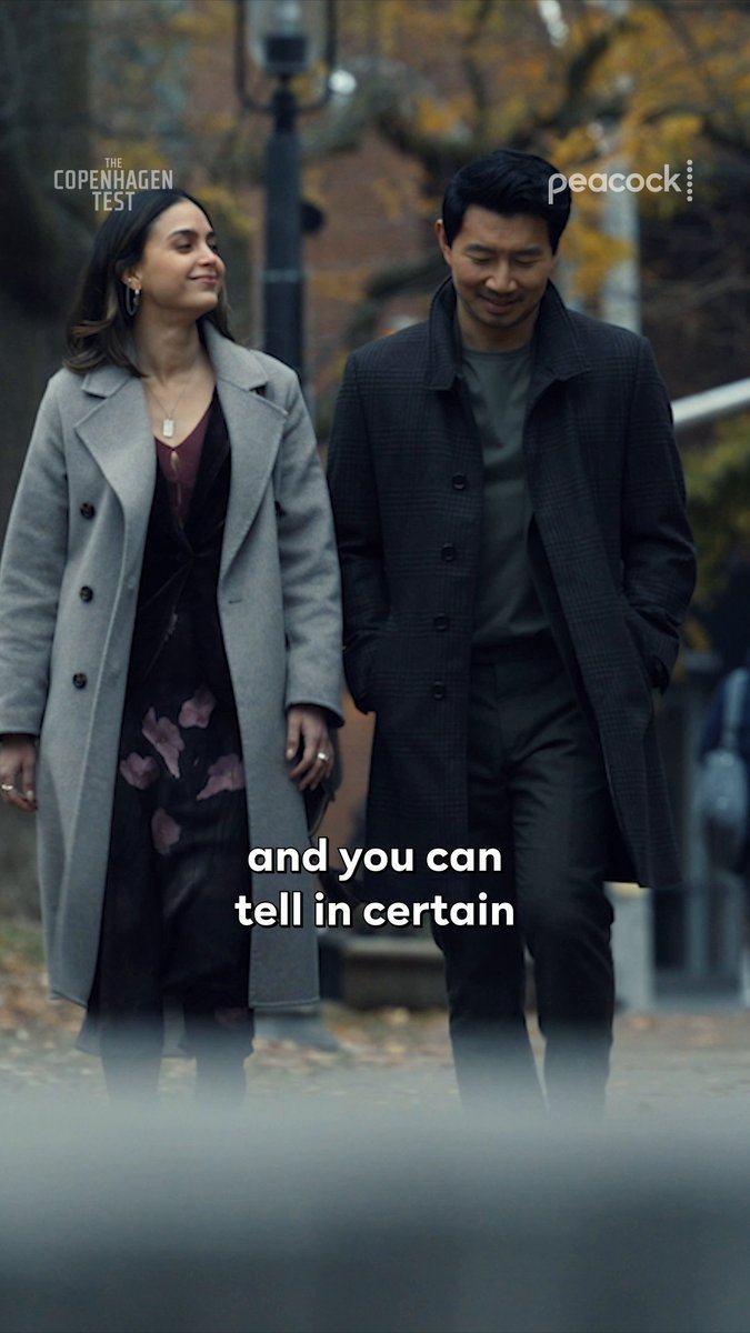 Alexander and Michelle's relationship is a little... complicated. #TheCopenhagenTest arrives December 27 on Peacock.