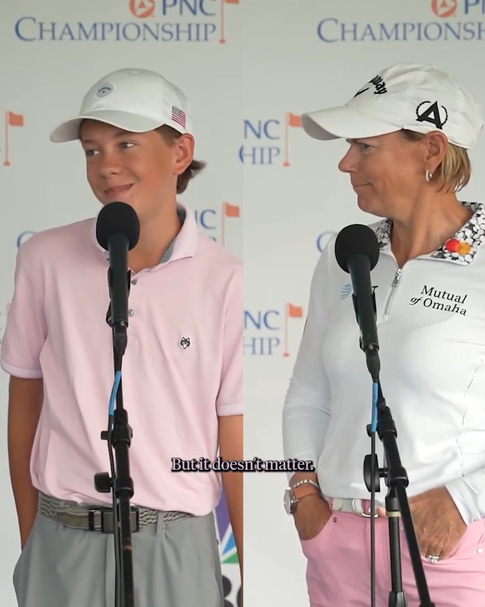 Annika Sorenstam's 14-year-old son, Will, beat her on the golf course for the first time this summer. 👀