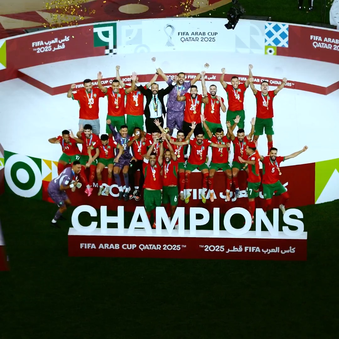 Morocco’s mission complete 🏆 #FIFArabCup