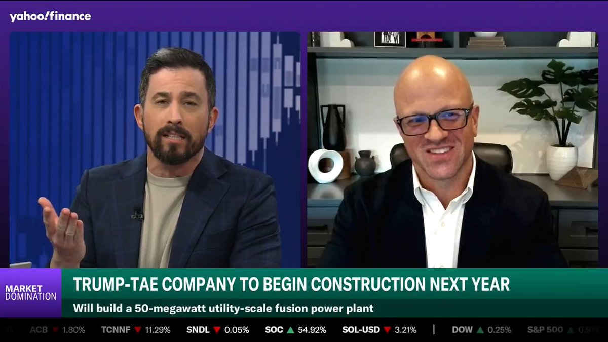 Fusion Energy is the USA’s modern Manhattan Project. Ensuring energy independence and Winning the AI Race. It’s ambitious and the science is hard but if TAE executes its roadmap it stands to be a company worth Trillions. $DJT