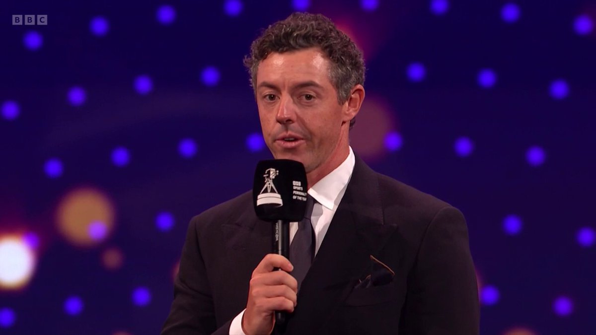 Rory McIlroy's acceptance speech as he claims SPOTY 2025 🏆 Not a bad way to end the year...