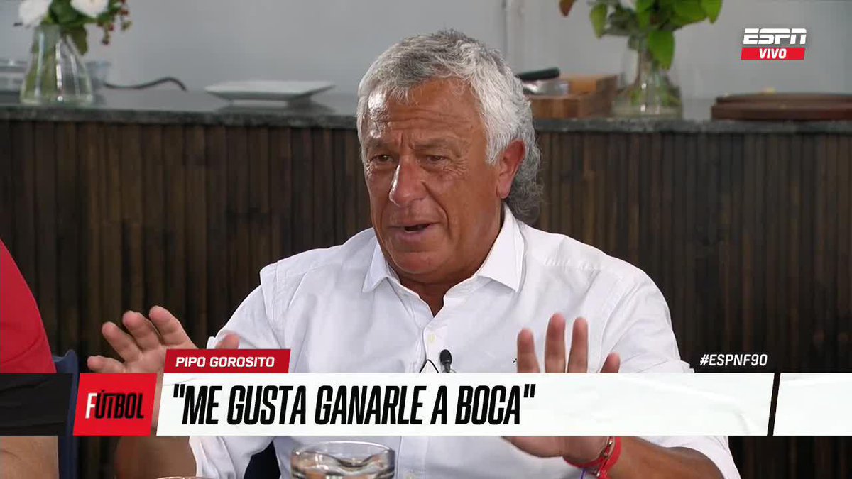 🗣️NÉSTOR GOROSITO en #ESPNF90: “Me encanta ganarle a #Boca. Sobre el 'Biri-Biri', #Boca no sale campeón de #Libertadores desde 2007. Y llena la cancha y grita como loco. Si la cancha te gana, los que tienen más gente tendrían que salir campeón".
