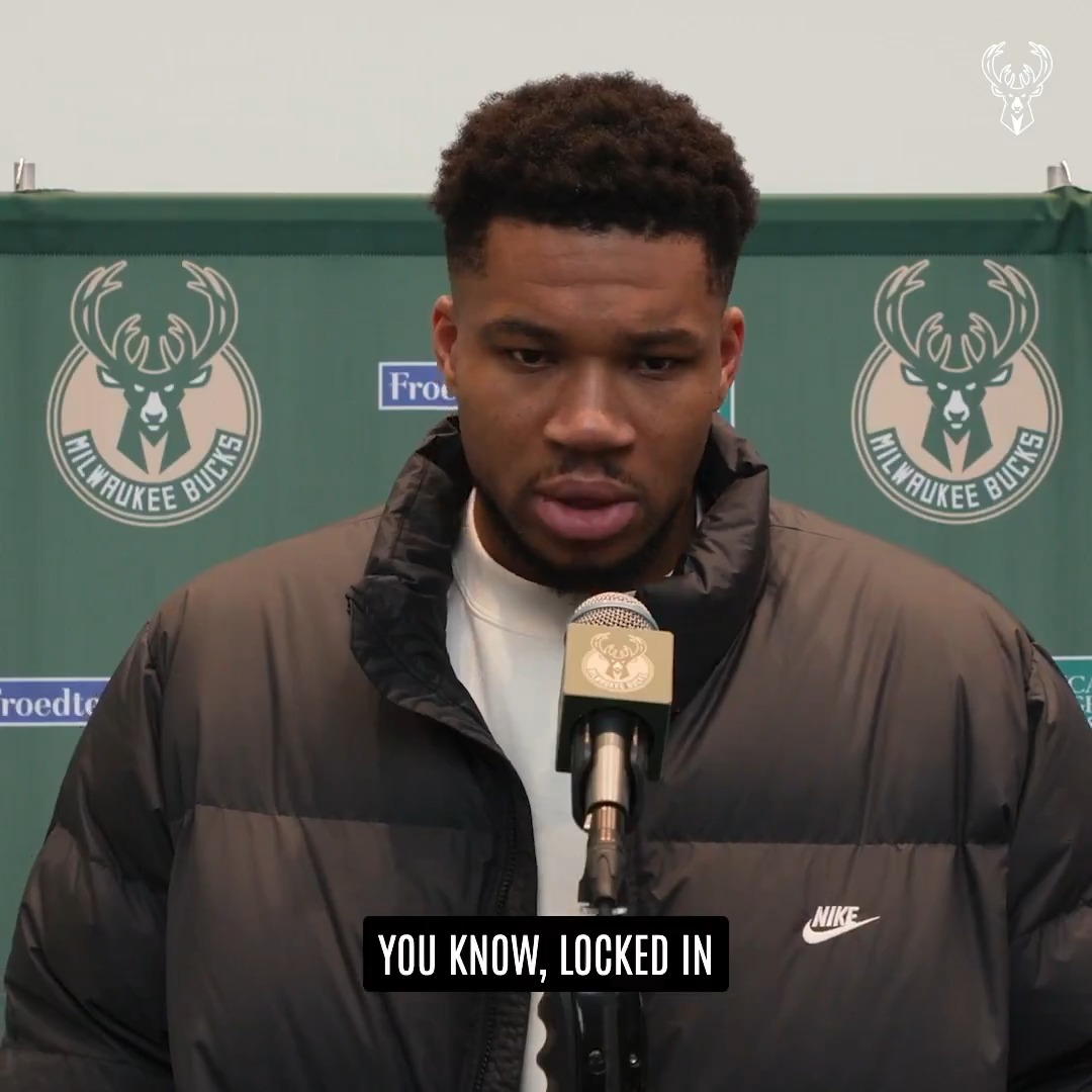 Giannis is locked in on his health and his teammates.