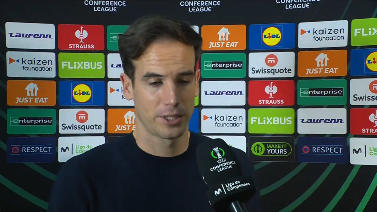 👀 Iñigo Pérez, sobre una posible final de #UECL: "Me encantaría vivir un viaje junto a la afición. Me ha tocado con el Athletic Club de jugador. Es algo muy bonito". #LaCasaDelFútbol