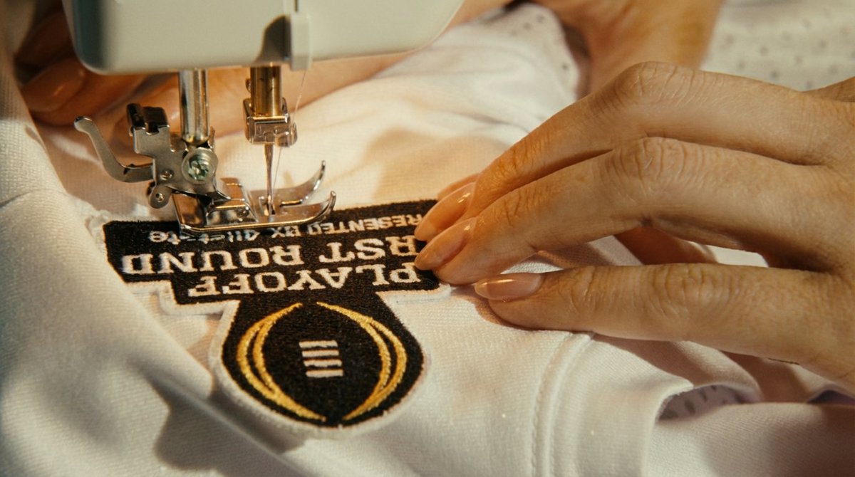 Tighten the stitches. It’s Playoff time. #CFBPlayoff