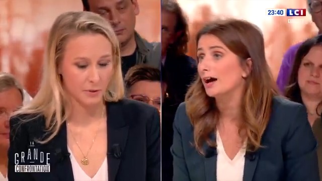 ▶️ #LaGrandeConfrontation avec #MarineTondelier #MarionMaréchal : “Ne seriez vous pas un peu platiste en niant le lien entre insécurité et immigration ?” Marine Tondelier Marion Maréchal #Immigration #Insécurité #LCI ⤵️