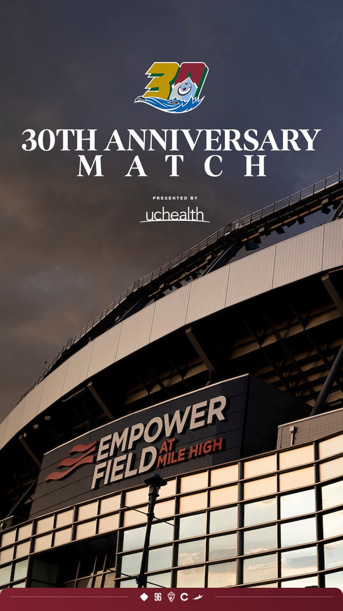 Three decades of Rapids history leads back to Empower Field at Mile High ⚽️🏟️ Learn more about our historic 30th Anniversary Match, presented by uchealth 📰 » #Rapids96