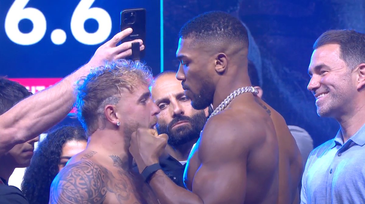 It's really happening 😳 Anthony Joshua and Jake Paul FINAL FACE-OFF ‼️