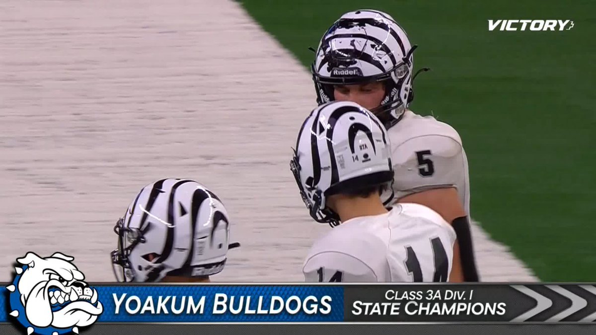 "I turned 56 in November. I've been going to the field house just about every day since I was 5 years old. ... For 51 years I've been trying to win this thing. And these kids got it for me." What a quote from Yoakum head coach Bo Robinson 💬 Austyn Iven | #TXHSFB