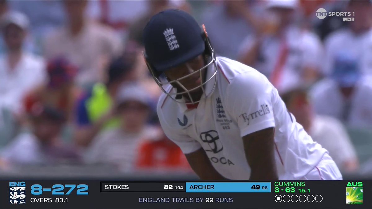 Jofra Archer reaches 50 for the first time in Test cricket 🏏