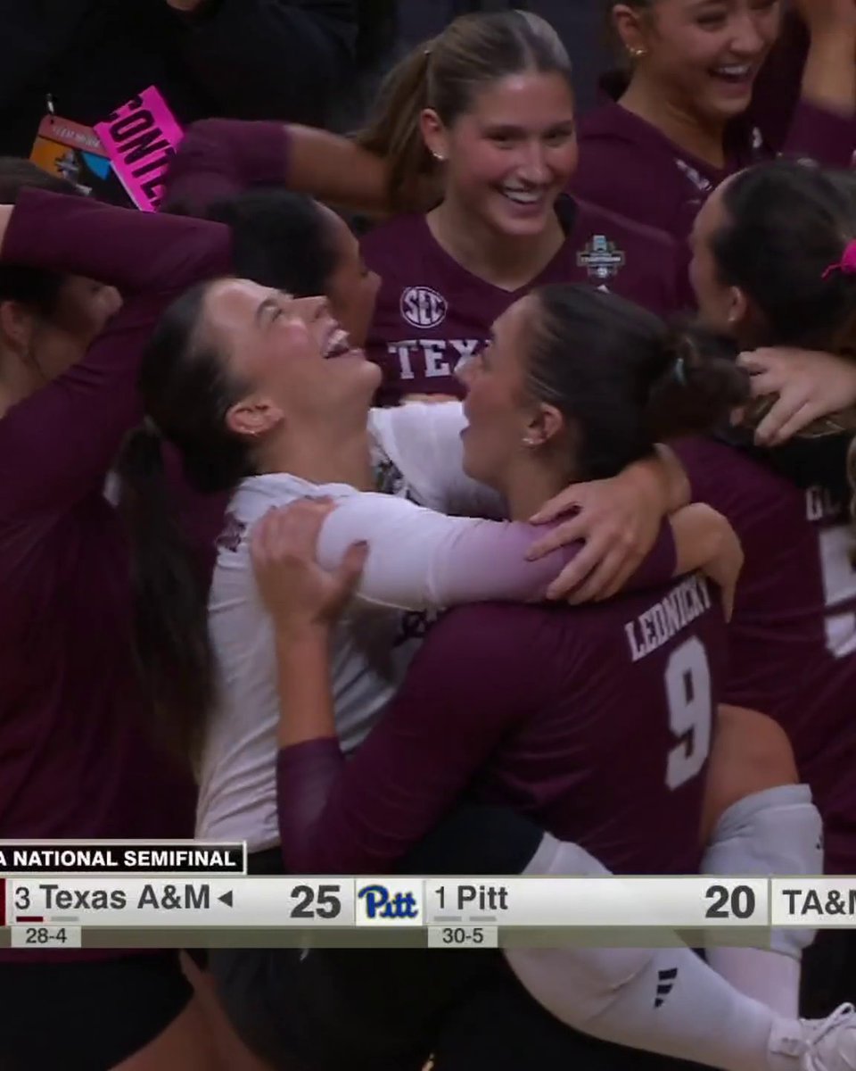 TEXAS A&M IS GOING TO THE NATTY FOR THE FIRST TIME IN PROGRAM HISTORY ๐