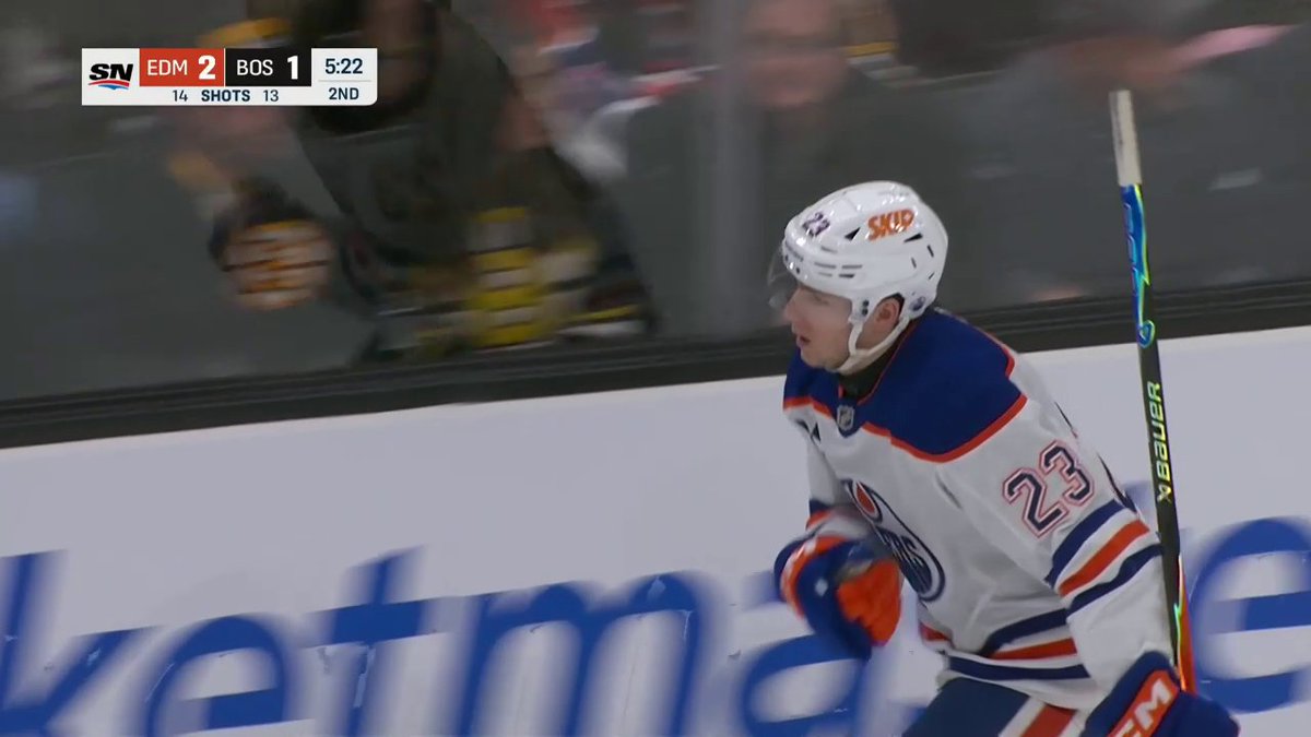 Grab that puck! 👏 Quinn Hutson's got his first in the NHL!