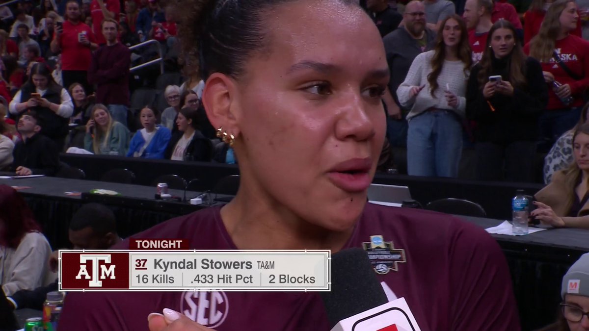 Kyndal Stowers was medically retired just one year ago. Now, she and the Texas A&M Aggies will make their first National Championship appearance in program history 👏