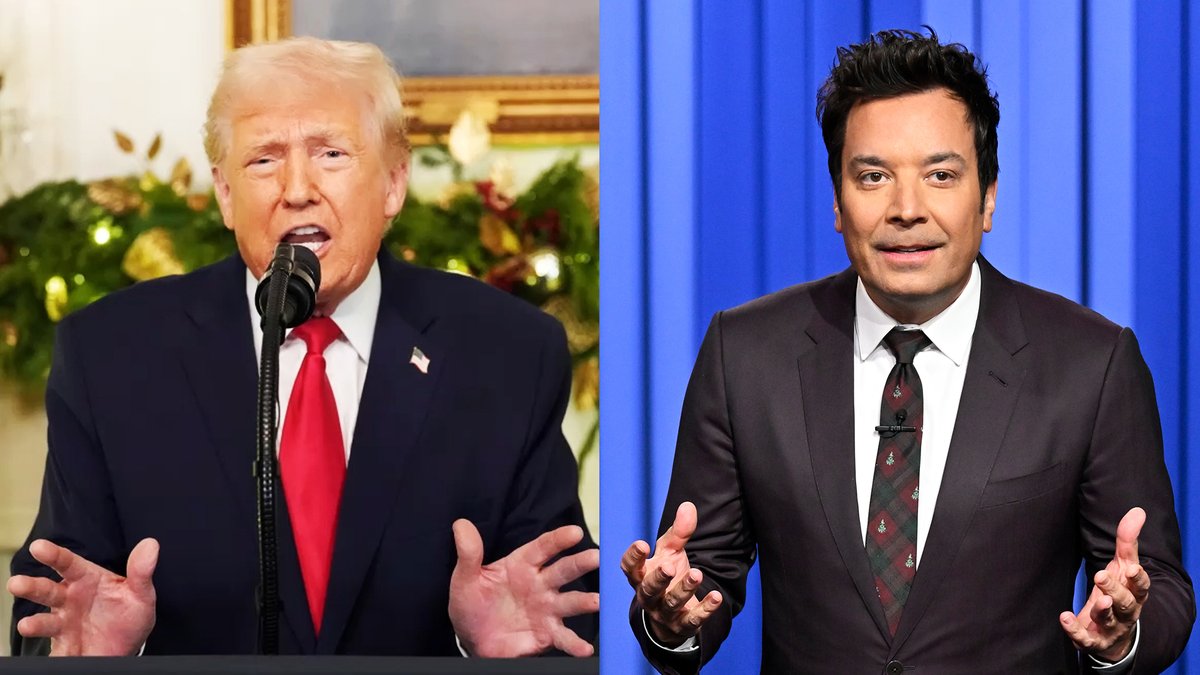Trump opened his address last night by saying, “Good evening America. Eleven months ago, I inherited a mess.” Most Americans heard and were like, “So did we... so did we...” #FallonTonight