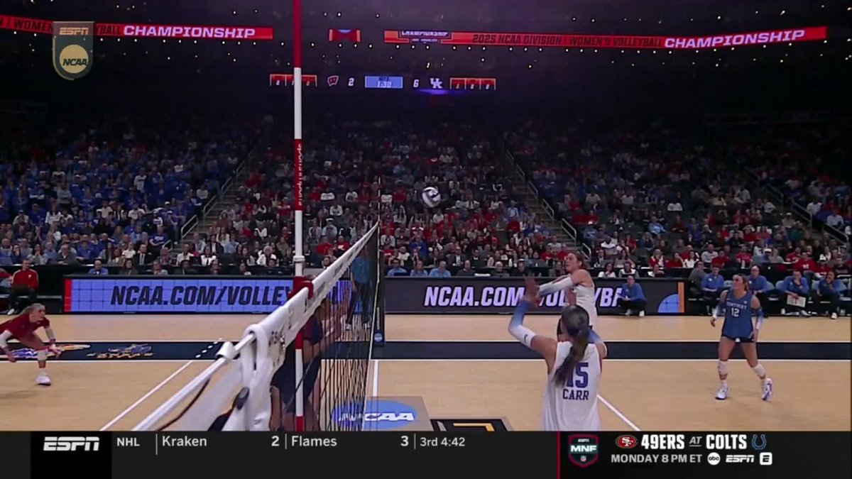"That's the Freshman of the Year!" 😮‍💨 #NCAAWVB x 🎥 ESPN / Kentucky Volleyball