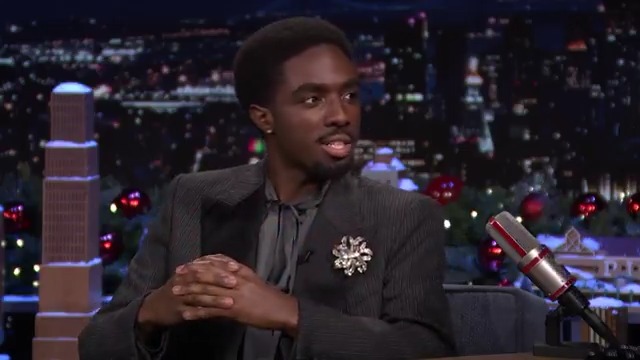 .Caleb McLaughlin couldn’t wait to wear his bowtie for his first appearance on The Tonight Show for Season 1 of sƃuᴉɥʇ ɹǝƃuɐɹʇs 10 years ago! 🥹 #FallonTonight #StrangerThingsOnFallon