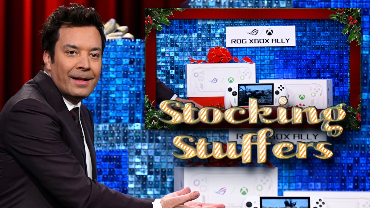 Day 5 of Stocking Stuffers: The ROG Xbox Ally and a special appearance from the Rockettes! 🎁 #FallonTonight