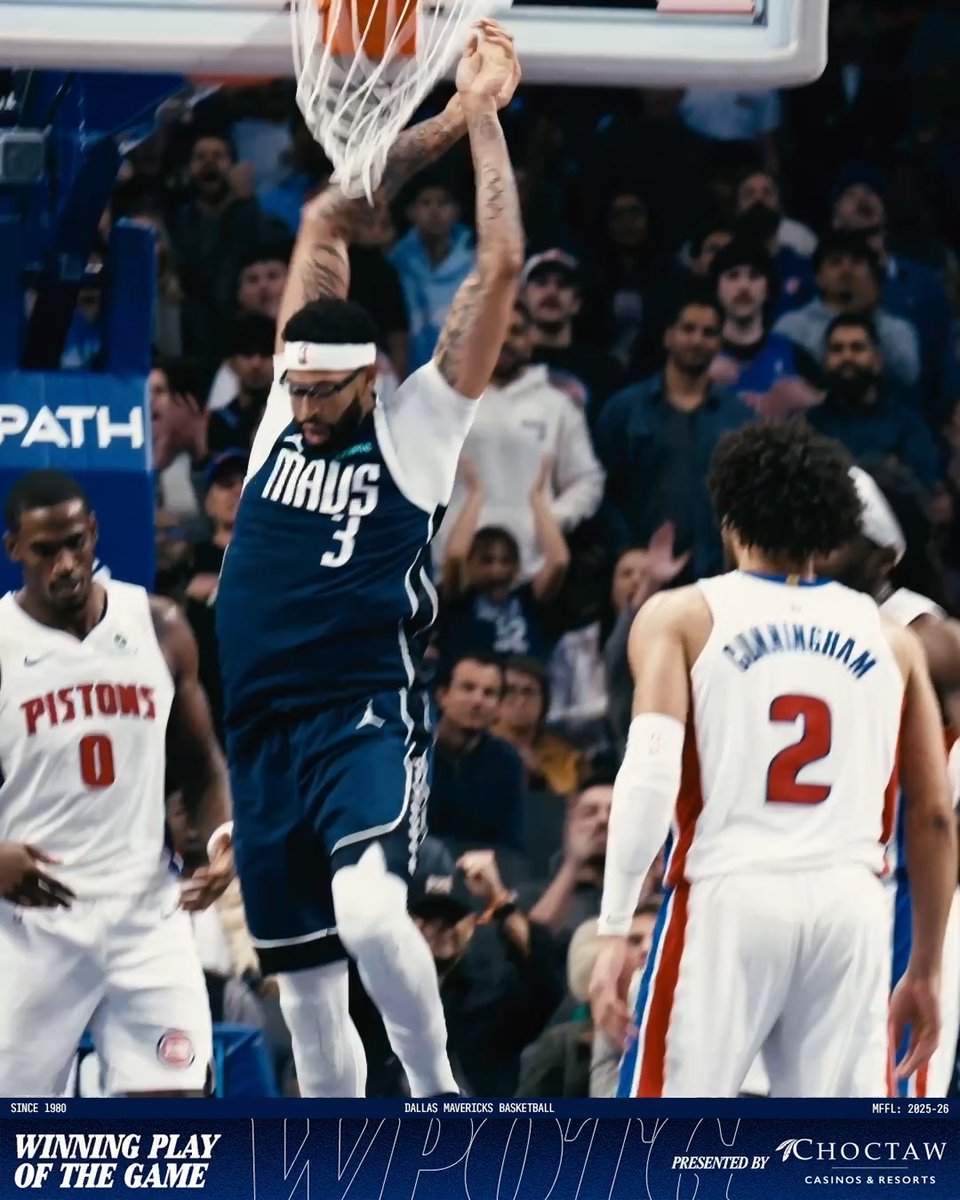 AD put the ‼️ on it in OT! Winning Play of the Game presented by Choctaw Casinos & Resorts. #MFFL