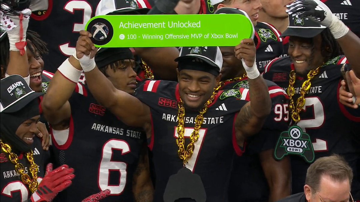 *ACHIEVEMENT UNLOCKED* 👏 Xbox Bowl MVPs: Offense: Corey Rucker Defense: Kyle Taylor