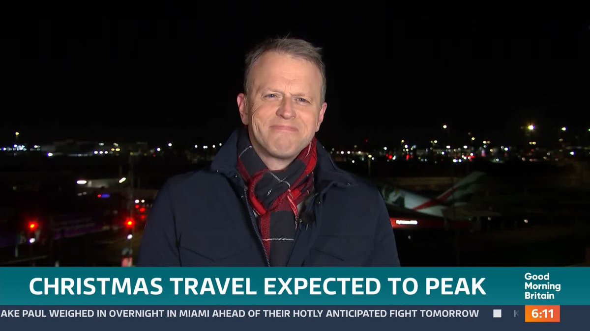 Britain's airports are expecting a record-breaking Christmas, with more than 7 million passengers set to travel across the festive season. That's a 13% increase on last year. Nick Dixon reports.