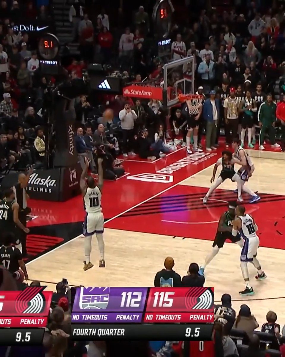 WILD ENDING IN KINGS-BLAZERS 😳 - Kings comeback down 15 in final two mins of 4th Q - DeRozan forces OT - Final seconds of OT, DeRozan gives Kings the lead - Deni Avdija draws foul with 1 sec left leading to Blazers FT's - Blazers win 🤯
