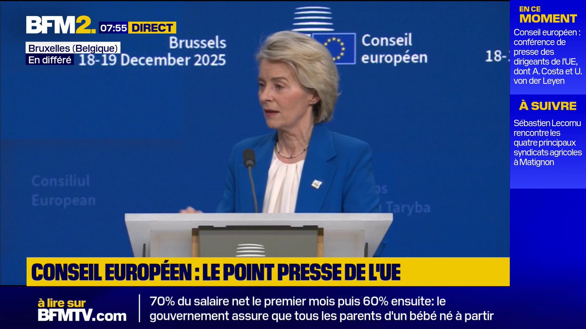 L'UE s'engage à prêter à Kiev "90 milliards sur deux ans" pour financer l'effort de guerre" #BFM2