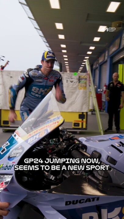 😂 Alex Márquez jumped over GP24s for fun (big or small) 🆙 #GermanGP 🇩🇪 | #SeasonRecap